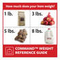 A Picture of product MMM-17003MPES Command™ General Purpose Hooks Large, Plastic, White, 5 lb Capacity, 14 and 16 Strips/Pack