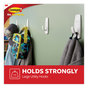 A Picture of product MMM-17003MPES Command™ General Purpose Hooks Large, Plastic, White, 5 lb Capacity, 14 and 16 Strips/Pack