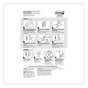 A Picture of product MMM-17005ES Command™ Spring Hook Plastic, White, 0.25 lb Capacity, 1 and 2 Strips/Pack