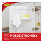 A Picture of product MMM-17005ES Command™ Spring Hook Plastic, White, 0.25 lb Capacity, 1 and 2 Strips/Pack
