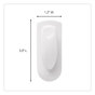 A Picture of product MMM-17005ES Command™ Spring Hook Plastic, White, 0.25 lb Capacity, 1 and 2 Strips/Pack