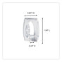 A Picture of product MMM-17006CLRES Command™ Clear Hooks and Strips Mini, Plastic, 0.5 lb Capacity, 6 8 Strips/Pack