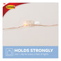 A Picture of product MMM-17026CLR40ES Command™ Clear Hooks and Strips Decorating Clips, Plastic, 0.15 lb Capacity, 40 48 Strips/Pack