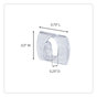 A Picture of product MMM-17026CLR40ES Command™ Clear Hooks and Strips Decorating Clips, Plastic, 0.15 lb Capacity, 40 48 Strips/Pack
