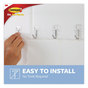 A Picture of product MMM-17067CLR15NA Command™ Small Wire Hooks Plastic/Metal, Clear, 0.5 lb Capacity, 15 and 20 Strips/Pack
