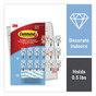 A Picture of product MMM-17067CLR15NA Command™ Small Wire Hooks Plastic/Metal, Clear, 0.5 lb Capacity, 15 and 20 Strips/Pack
