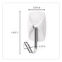 A Picture of product MMM-17067MPES Command™ General Purpose Hooks Small, Metal, White/Silver, 0.5 lb Capacity, 28 and 32 Strips/Pack