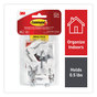 A Picture of product MMM-17067MPES Command™ General Purpose Hooks Small, Metal, White/Silver, 0.5 lb Capacity, 28 and 32 Strips/Pack