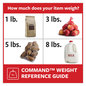 A Picture of product MMM-17068ES Command™ General Purpose Hooks Wire Medium, Metal, White, 3 lb Capacity, 2 and 4 Strips/Pack