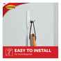 A Picture of product MMM-17068ES Command™ General Purpose Hooks Wire Medium, Metal, White, 3 lb Capacity, 2 and 4 Strips/Pack
