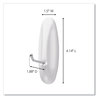 A Picture of product MMM-170693ES Command™ General Purpose Hooks Wire Large, Metal, White, 5 lb Capacity, 3 and 8 Strips/Pack