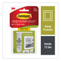 A Picture of product MMM-1720412ES Command™ Picture Hanging Strips Value Pack, Medium, Removable, Holds Up to 12 lbs, 0.75 x 2.75, White, Pairs/Pack