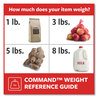A Picture of product MMM-1720612ES Command™ Picture Hanging Strips Large, Removable, Holds Up to 4 lbs per Pair, 0.75 x 3.65, White, 12 Pairs/Pack