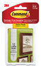 A Picture of product MMM-1720612ES Command™ Picture Hanging Strips Large, Removable, Holds Up to 4 lbs per Pair, 0.75 x 3.65, White, 12 Pairs/Pack