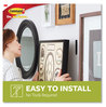 A Picture of product MMM-17206BLK12ES Command™ Bath Picture Hanging Strips Large, Removable, Holds Up to 4 lbs per Pair, 0.75 x 3.65, Black, 12 Pairs/Pack