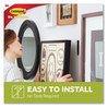 A Picture of product MMM-17206BLK Command™ Picture Hanging Strips Removable, Holds Up to 4 lbs per Pair, 0.75 x 3.65, Black, Pairs/Pack