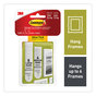 A Picture of product MMM-17209ES Command™ Picture Hanging Strips Value Pack, Removable, (8) Large 0.63 x 3.63 Pairs, (4) Medium 0.5 2.75 White