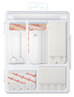 A Picture of product MMM-17213ES Command™ Picture Hanging Kit Assorted Sizes, Plastic, White/Clear, 1 lb; 4 5 lb Capacities 38 Pieces/Pack