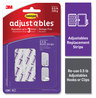 A Picture of product MMM-1782018ES Command™ Adjustables™ Repositionable Mini Refill Strips Holds up to 0.5 lb, 1.03 x 1.32, White, 18