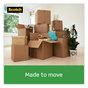 A Picture of product MMM-3500RD Scotch® Tough Grip Moving Packaging Tape with Dispenser, 3" Core, 1.88" x 54.6 yds, Clear