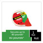 A Picture of product MMM-3500RD Scotch® Tough Grip Moving Packaging Tape with Dispenser, 3" Core, 1.88" x 54.6 yds, Clear