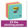 A Picture of product MMM-6545SSMIA Post-it® Notes Super Sticky Pads. 3 X 3 in. Supernova Neon Colors Collection. 90 sheets/pad, 5 pads/pack.