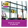 A Picture of product MMM-6545SSRR Post-it® Notes Super Sticky Self-Stick 3" x Saffron Red, 90 Sheets/Pad, 5 Pads/Pack