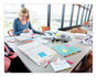 A Picture of product MMM-6834 Post-it® Flags Small Page in Dispensers, 0.5 x 1.75, Assorted Primary, 35/Color, 4 Dispensers/Pack