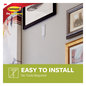 A Picture of product MMM-70005152858 Command™ Sawtooth Picture Hanger Value Pack Large, Plastic, White, 5 lb Capacity, 3 Hooks and 6 Strips/Pack