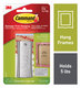 A Picture of product MMM-70006903739 Command™ Universal Picture Hanger Large, Silver, 5 lb Capacity, 1 and 4 Strips