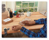 A Picture of product MMM-C19CLIP Scotch® Clip & Twist Desktop Tape Dispenser and with Roll, 1" Core, Plastic, Gray