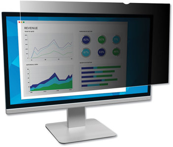 3M™ Frameless Blackout Privacy Filter for 27 in. Widescreen Flat Panel 16:9 Monitors. 13.26 X 23.53 in. Black.