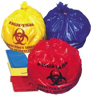Can Liner 30.5" X 43"   1.2 MIL Yellow "Infectious Linen" 10 bags per roll and 10 rolls per case.  (100 per case).  MUST ORDER IN LAYER QUANTITIES.  9 CASES PER LAYER.