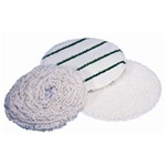 Carpet Bonnet.  17" Diameter.  Looped Construction with Scrubbing Strips.