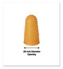 A Picture of product CSC-098172 COSCO Rubber Fingertip Pads. Size 11, Small. Amber. 12/pack.