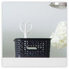 A Picture of product AVT-36000 Advantus Plastic Weave Bin Small, 10" x 7.5" 4", Black