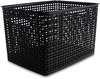 A Picture of product AVT-36006 Advantus Plastic Weave Bin Large, 13.5" x 10.5" 8.75", Black