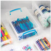 A Picture of product AVT-37539 Advantus Super Stacker® Large Pencil Box Plastic, 9 x 5.5 2.62, Clear