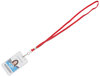 A Picture of product AVT-75425 Advantus Deluxe Lanyard Lanyards, Metal J-Hook Fastener, 36" Long, Red, 24/Box