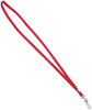 A Picture of product AVT-75425 Advantus Deluxe Lanyard Lanyards, Metal J-Hook Fastener, 36" Long, Red, 24/Box