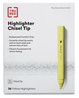 A Picture of product TUD-24376639 TRU RED™ Chisel Tip Highlighter Pen Style Yellow Ink, Barrel, 36/Pack