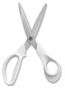 A Picture of product TUD-24380494 TRU RED™ Stainless Steel Scissors 8" Long, 3.58" Cut Length, Assorted Straight Handles, 2/Pack
