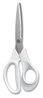 A Picture of product TUD-24380494 TRU RED™ Stainless Steel Scissors 8" Long, 3.58" Cut Length, Assorted Straight Handles, 2/Pack