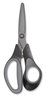 A Picture of product TUD-24380500 TRU RED™ Non-Stick Titanium-Coated Scissors 7" Long, 2.88" Cut Length, Gun-Metal Gray Blades, Black/Gray Straight Handle
