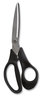 A Picture of product TUD-24380513 TRU RED™ Stainless Steel Scissors 8" Long, 3.58" Cut Length, Black Offset Handle