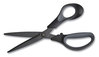 A Picture of product TUD-24380515 TRU RED™ Non-Stick Titanium-Coated Scissors 8" Long, 3.86" Cut Length, Charcoal Black Blades, Black/Gray Straight Handle