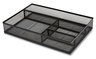 A Picture of product TUD-24402479 TRU RED™ Mesh Drawer Organizers Organizer, Four Compartment, 13.58 x 9.45 2.2, Black