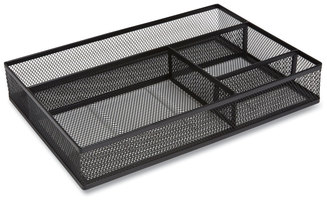 TRU RED™ Mesh Drawer Organizers Organizer, Four Compartment, 13.58 x 9.45 2.2, Black