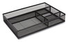 A Picture of product TUD-24402479 TRU RED™ Mesh Drawer Organizers Organizer, Four Compartment, 13.58 x 9.45 2.2, Black
