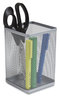 A Picture of product TUD-24402486 TRU RED™ Wire Mesh Pencil Holder Jumbo 4.33 x 6.69, Silver